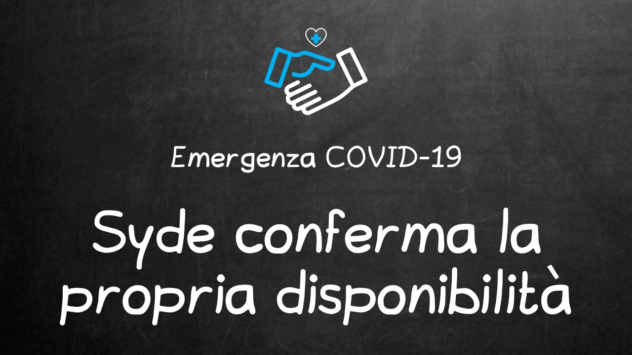 Syde conferma la propria disponibilità